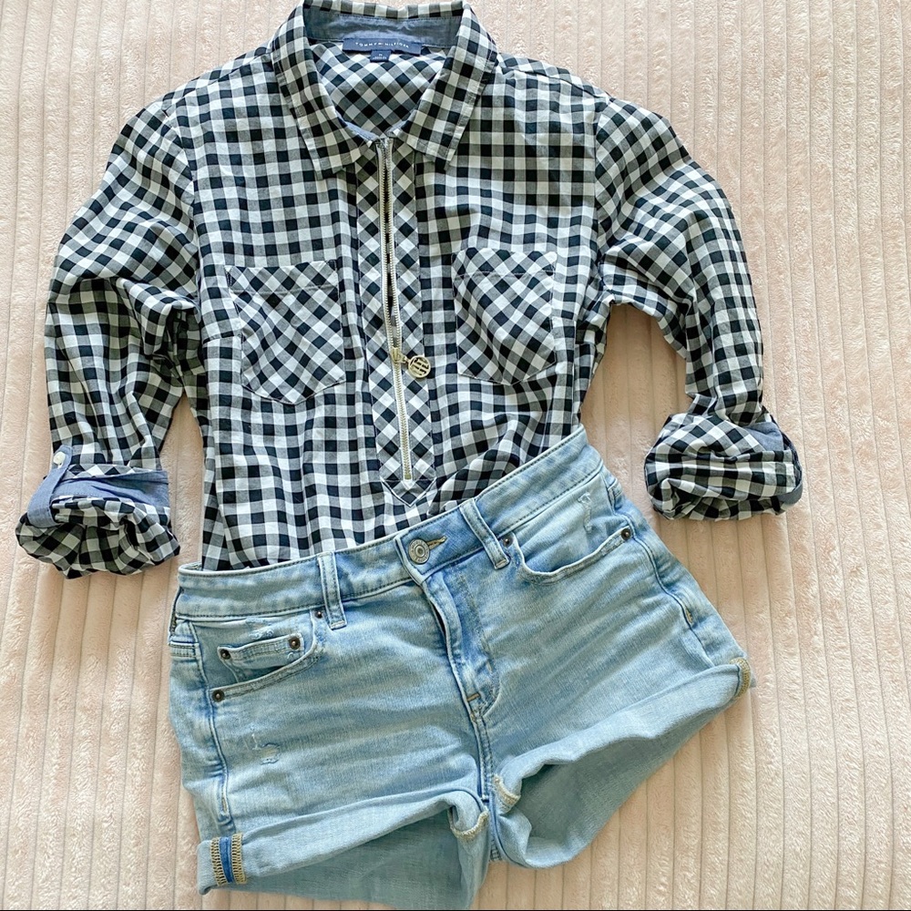 Tommy Hilfiger buffalo check gingham long sleeve